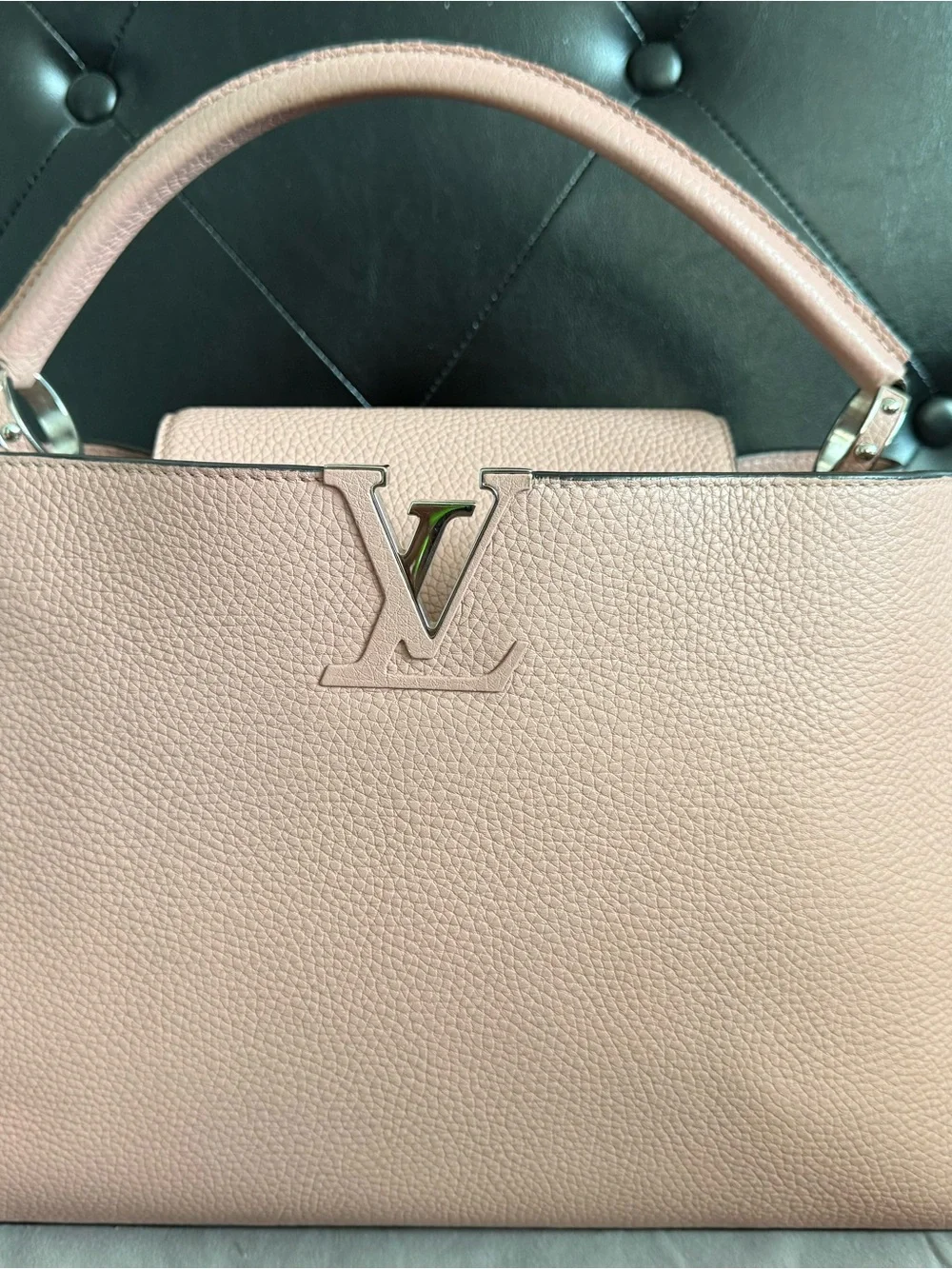 Louis Vuitton Blush Pink Capucines bag